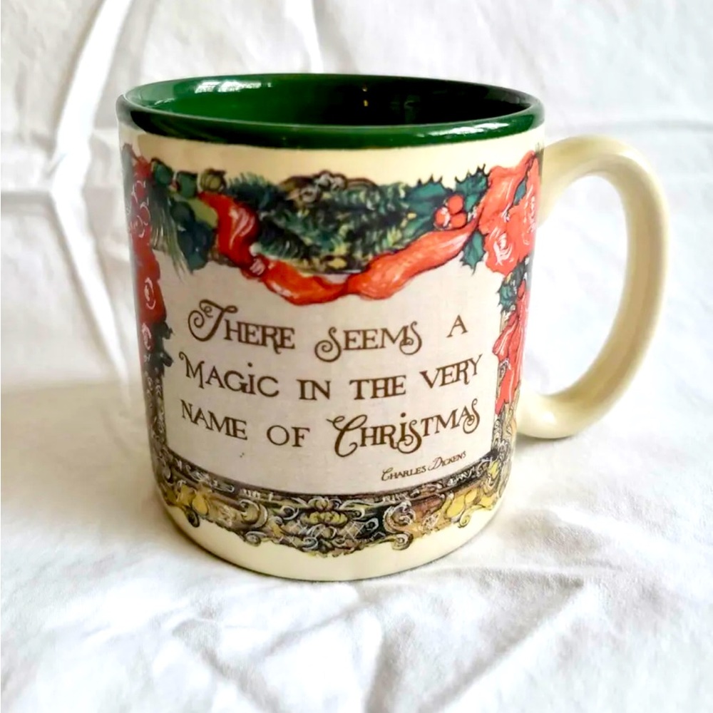 Vintage POTPOURRI PRESS Charles Dickens Quote Christmas Coffee/Tea Mug